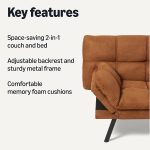 Convertible Loveseat Sofa Bed with - Image 3